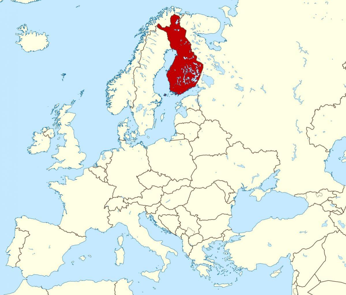 wêreld kaart wat Finland