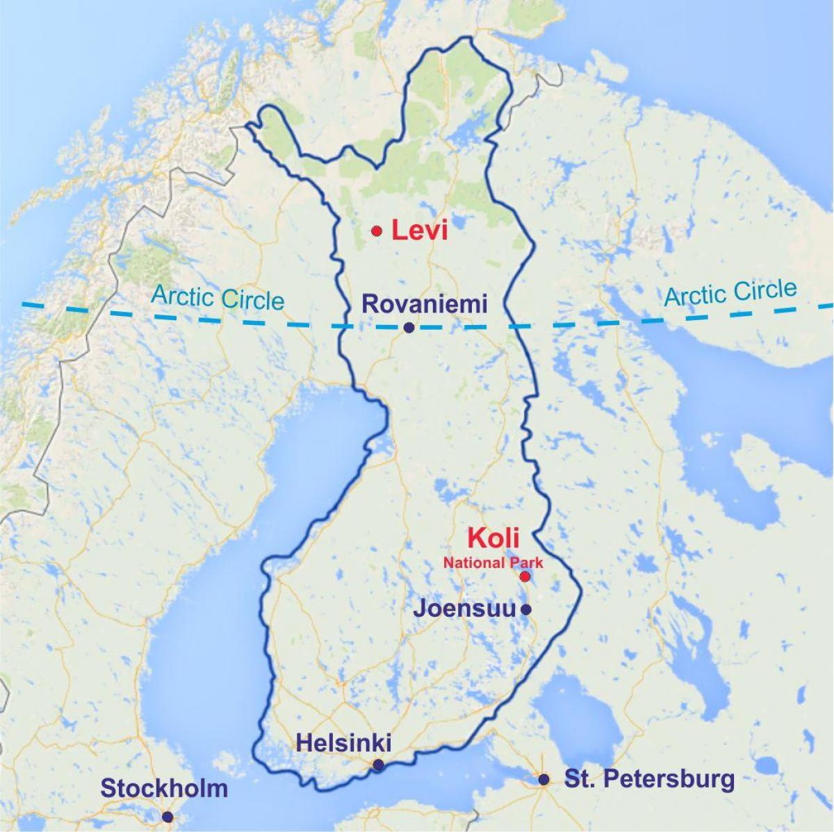 rovaniemi kaart Finland