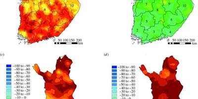 Kaart van Finland klimaat