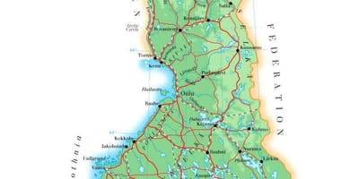 Kaart van Finland opstand
