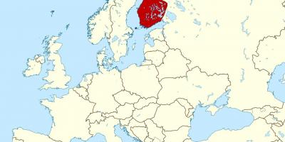 Wêreld kaart wat Finland