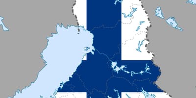 Finland kaart vlag