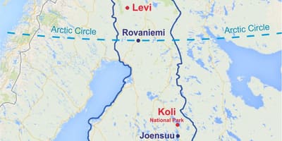Rovaniemi kaart Finland