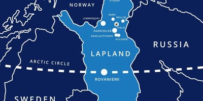 Kaart van saariselka Finland